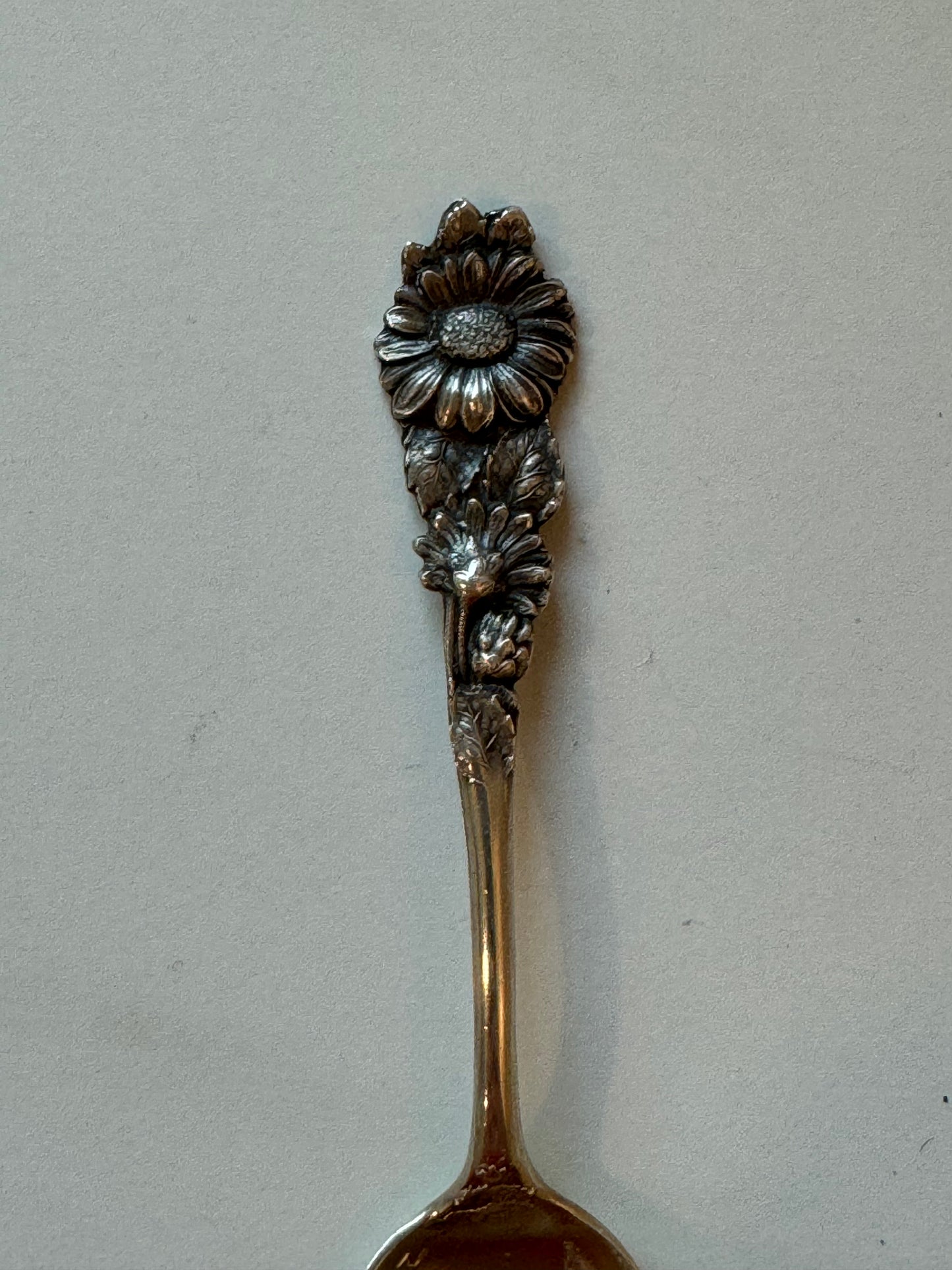 Sterling Daisy Floral Spoon Ring